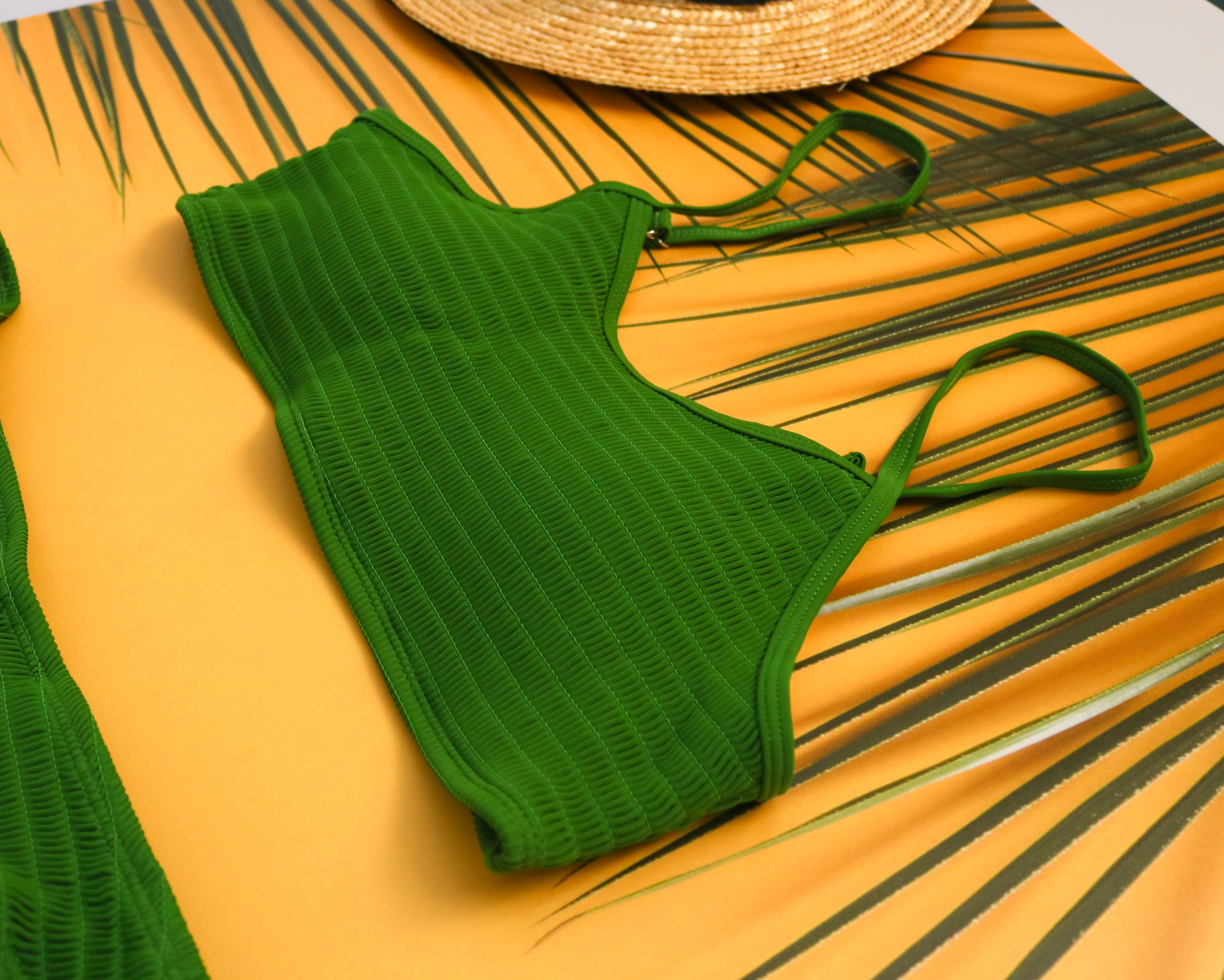 Costum de Baie - 2 piese - Verde de Sticla - Ella Moda - Ella Moda