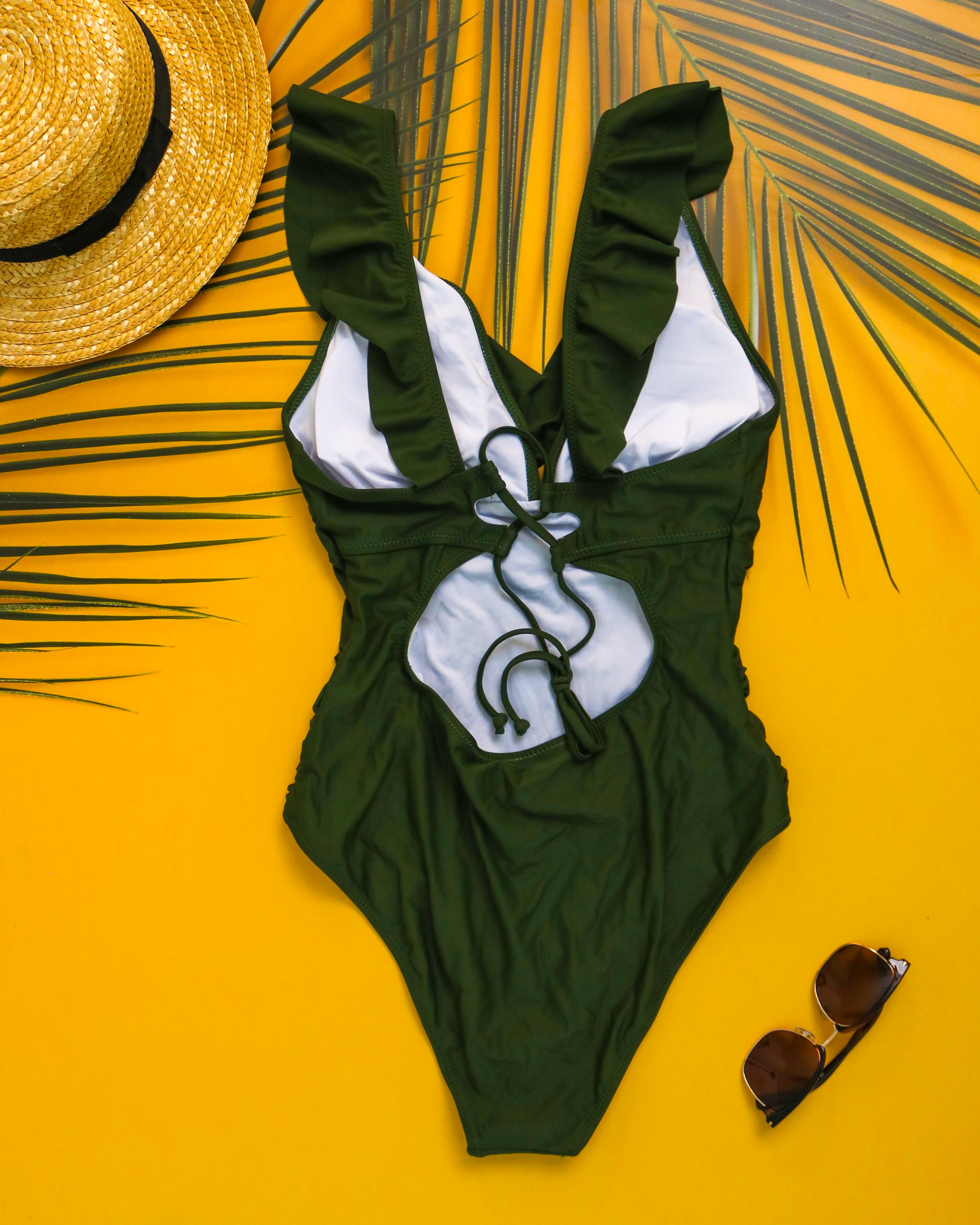 Costum de Baie - Body - Green - Ella Moda